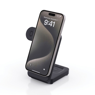 Logotrade advertising products photo of: Urban Vitamin Arcadia RCS rplastic 15W 3in1 magnetic charger