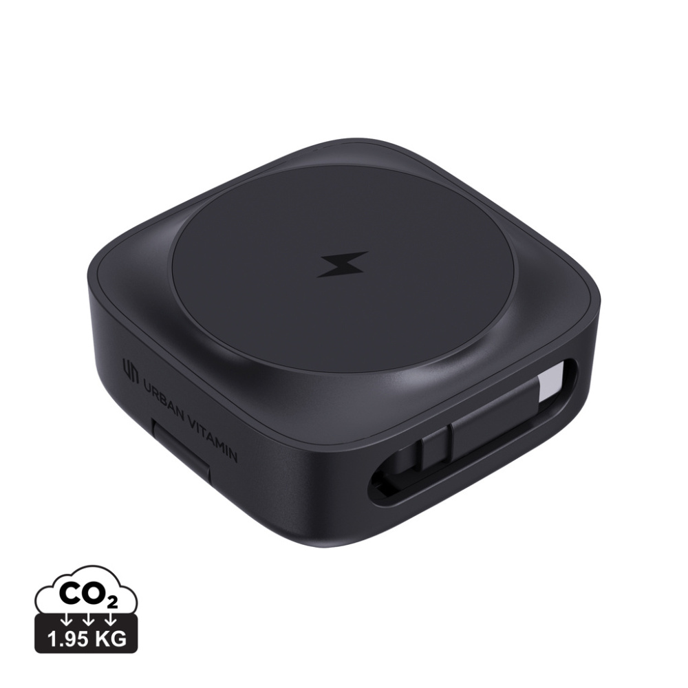 Logotrade promotional product image of: Urban Vitamin Goleta 2-in-1 15W magnetic wireless charger