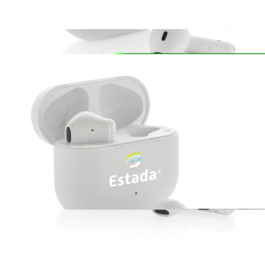 Logo trade advertising products image of: Tunevo RCS recycled plastic wireless earbuds