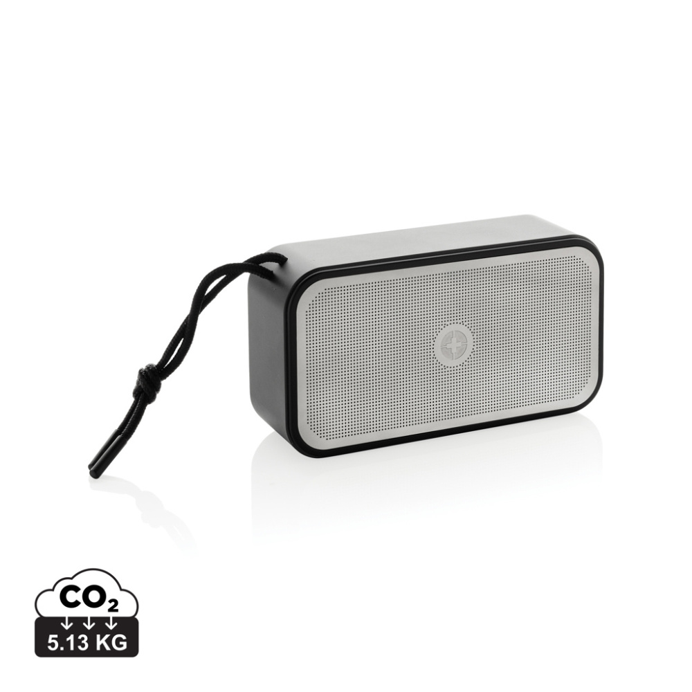 Logotrade promotional merchandise picture of: Swiss Peak RCS recycled aluminium 10W bass speaker