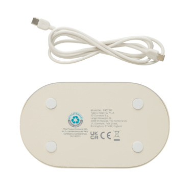 Logotrade promotional merchandise image of: LumaRise RCS reycled plastic white noise alarm clock