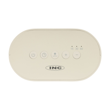 Logo trade promotional merchandise picture of: LumaRise RCS reycled plastic white noise alarm clock