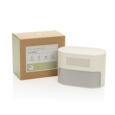 Logo trade promotional giveaway photo of: LumaRise RCS reycled plastic white noise alarm clock