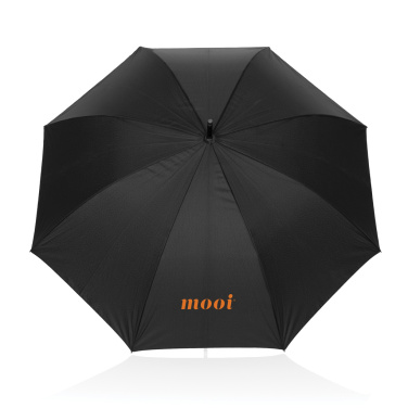 Logo trade advertising products picture of: Swiss Peak Vero Aware™ RPET 25” umbrella w luxe handle