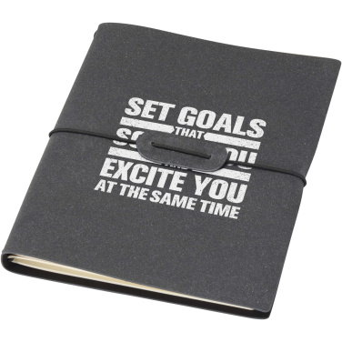 Logo trade promotional merchandise picture of: Slyk A5 refillable notebook with two cahiers