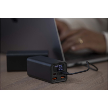 Logotrade promotional merchandise image of: Acamar 20.000 mAh 70W recycled aluminium laptop power bank