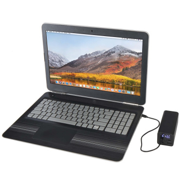 Logotrade advertising products photo of: Acamar 20.000 mAh 70W recycled aluminium laptop power bank
