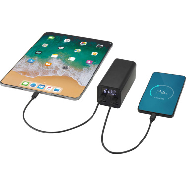 Logo trade promotional gift photo of: Acamar 20.000 mAh 70W recycled aluminium laptop power bank