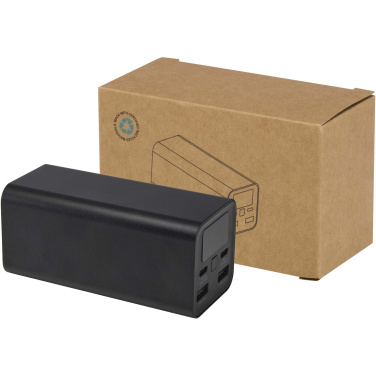 Logo trade promotional giveaways picture of: Acamar 20.000 mAh 70W recycled aluminium laptop power bank