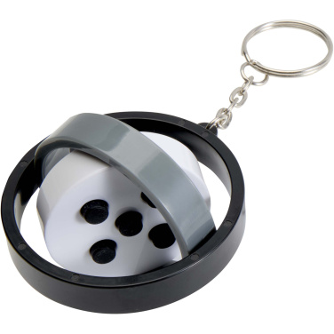 Logo trade advertising products image of: Spinx recycled plastic gyroscope fidget keychain