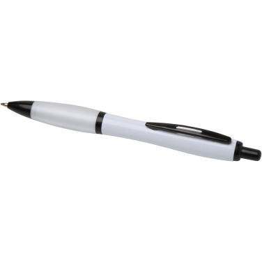 Logotrade promotional gifts photo of: Nash recycled plastic ballpoint pen with black trims (black ink)