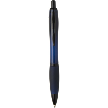 Logotrade advertising product picture of: Nash recycled plastic ballpoint pen with black trims (black ink)