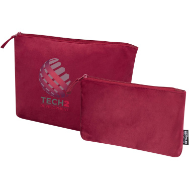 Logotrade advertising product image of: Swift GRS recycled velvet toiletry bag set