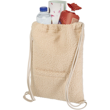 Logotrade promotional merchandise photo of: Bear GRS recycled sherpa drawstring backpack 9L