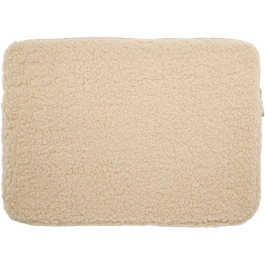 Logo trade promotional giveaway photo of: Bear 13" GRS recycled sherpa laptop sleeve 2L