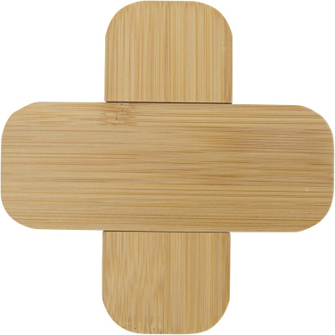 Logotrade promotional merchandise picture of: Croc bamboo trivet - small