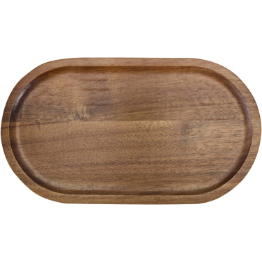 Logo trade promotional giveaways image of: Edge acacia wood serving tray