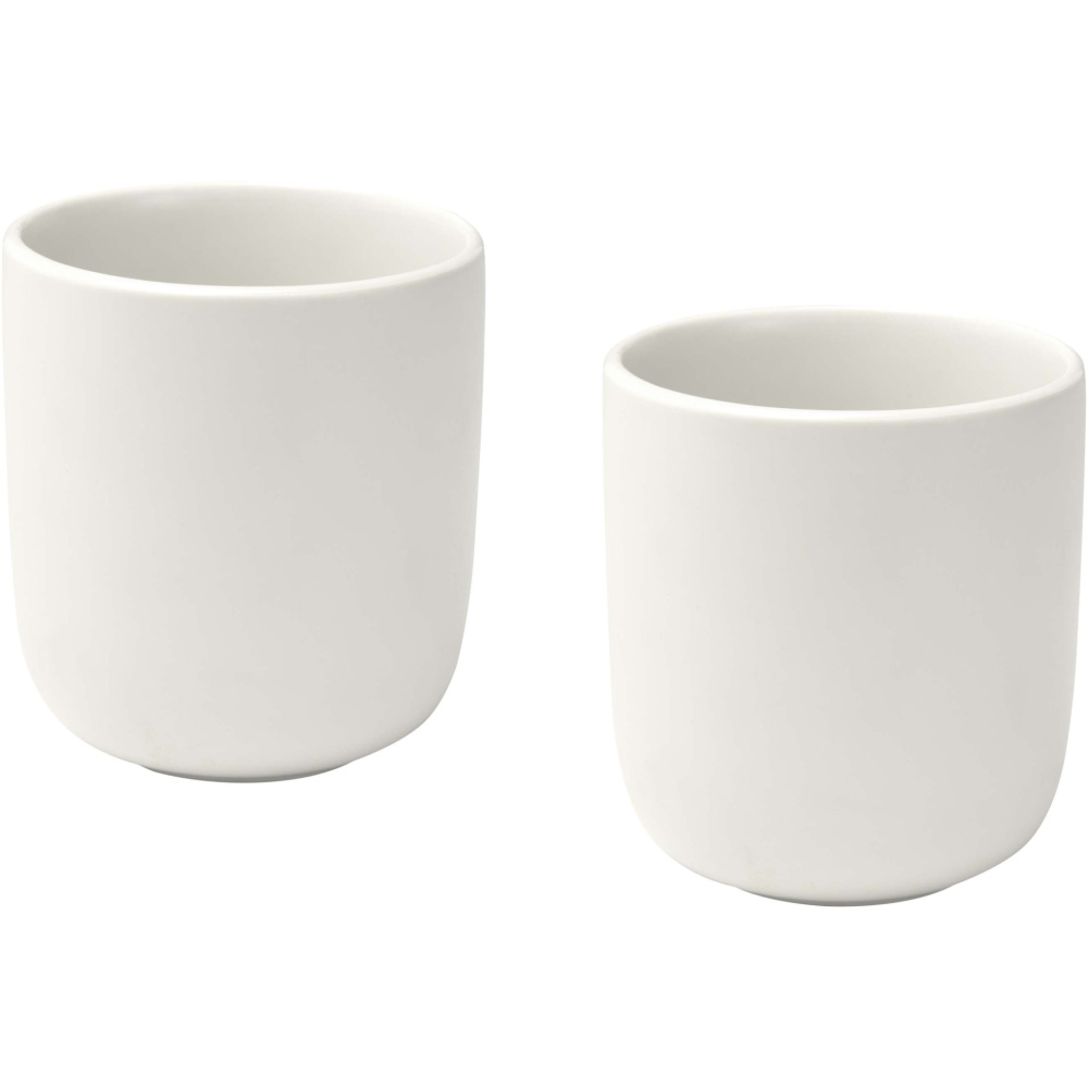 Logo trade advertising products image of: Male 200 ml ceramic cups - set of 2