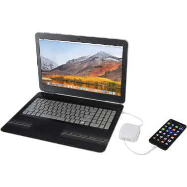 Logotrade business gifts photo of: Gloas 5-in-1 recycled retractable data sync and 100W fast charge cable with smartphone tool kit