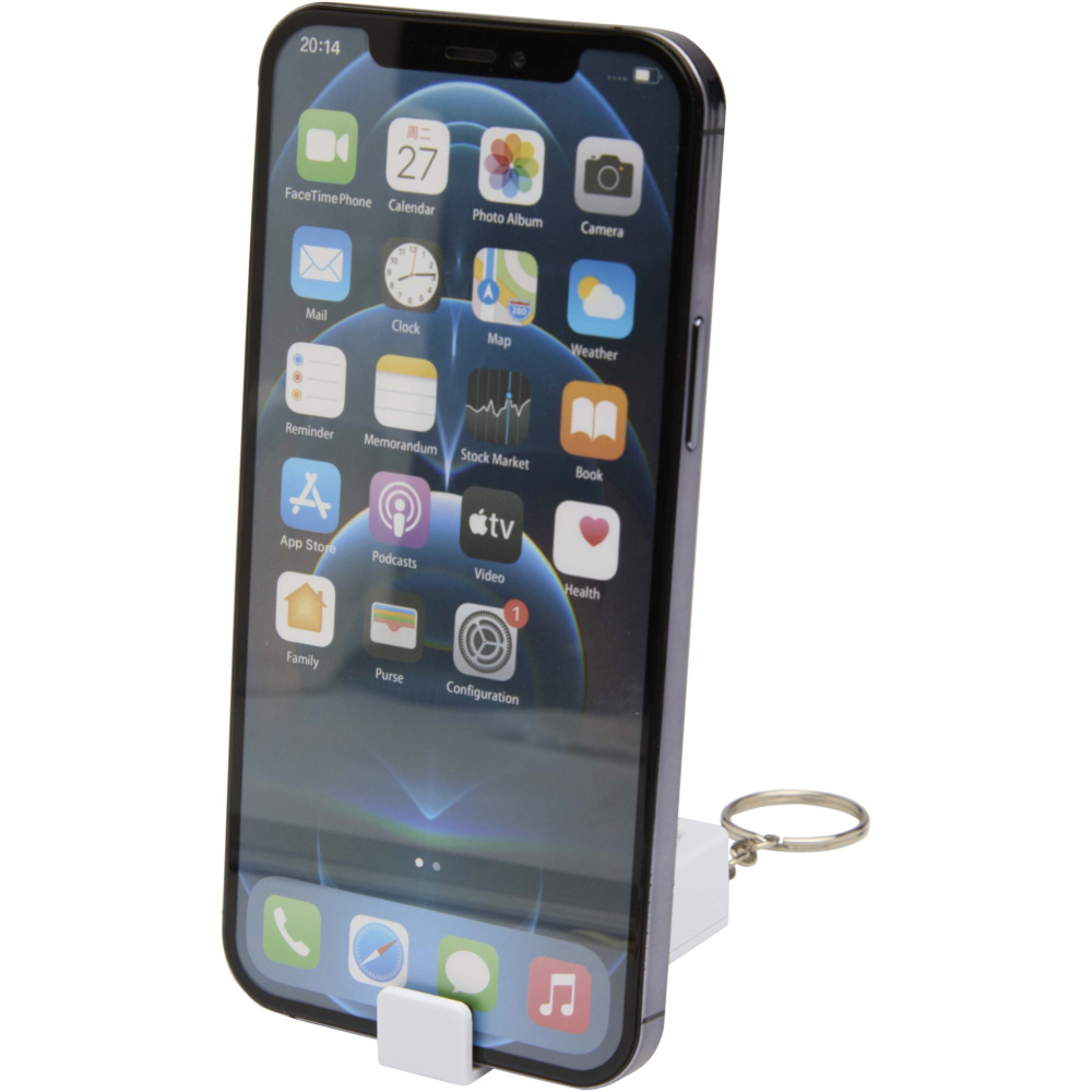 Logo trade promotional item photo of: Aggia recycled plastic phone stand with fidget toy