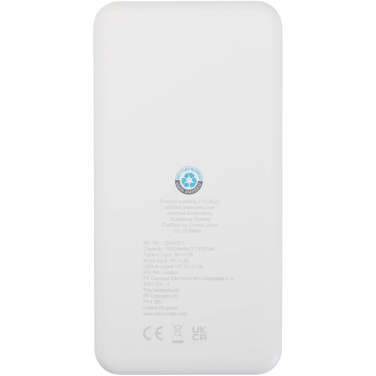 Logotrade advertising product image of: Intan 10.000 mAh 10W recycled plastic power bank