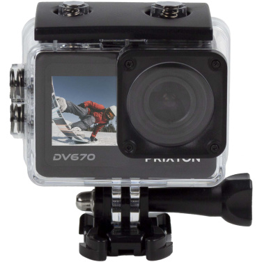 Logo trade promotional merchandise picture of: Prixton DV670 4K dual screen action camera