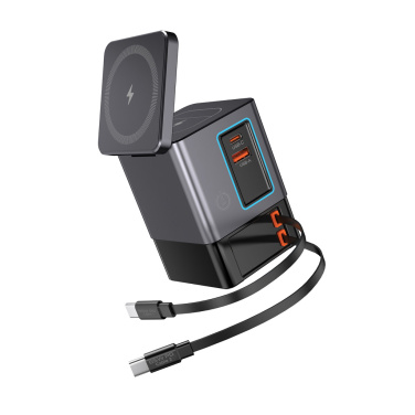 Logo trade business gift photo of: Urban Vitamin Sacramento 105W GAN charger+retractable cables
