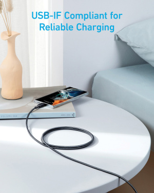Logo trade promotional items image of: Anker USB-C to USB-C Cable 1.8 metre 60W