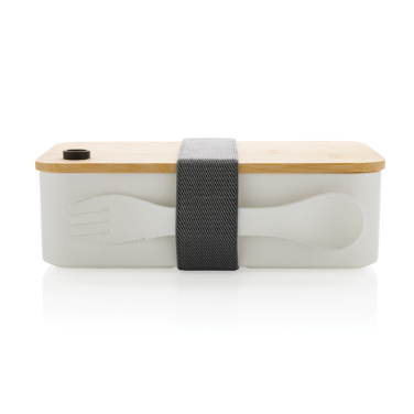 Logo trade business gifts image of: RCS RPP lunchbox with bamboo lid