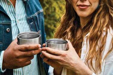 Logo trade promotional giveaways image of: Black+Blum Explorer Flask Duo 1L