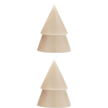 Logo trade advertising products image of: Originalhome Xmas tree candle set of 2 - M