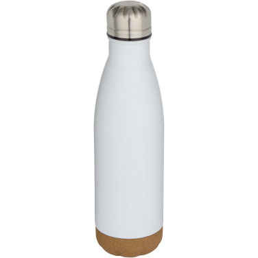 Logotrade promotional item image of: Cove 500 ml double wall vacuum insulated stainless steel water bottle with cork details