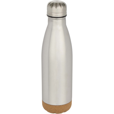 Logotrade promotional gift image of: Cove 500 ml double wall vacuum insulated stainless steel water bottle with cork details