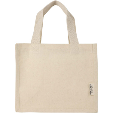 Logotrade promotional merchandise image of: Odessa 220 g/m² GRS recycled cotton mini gusset tote bag 9L