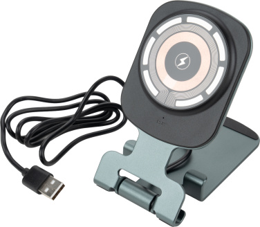 Logo trade promotional items picture of: Phone holder with wireless charger