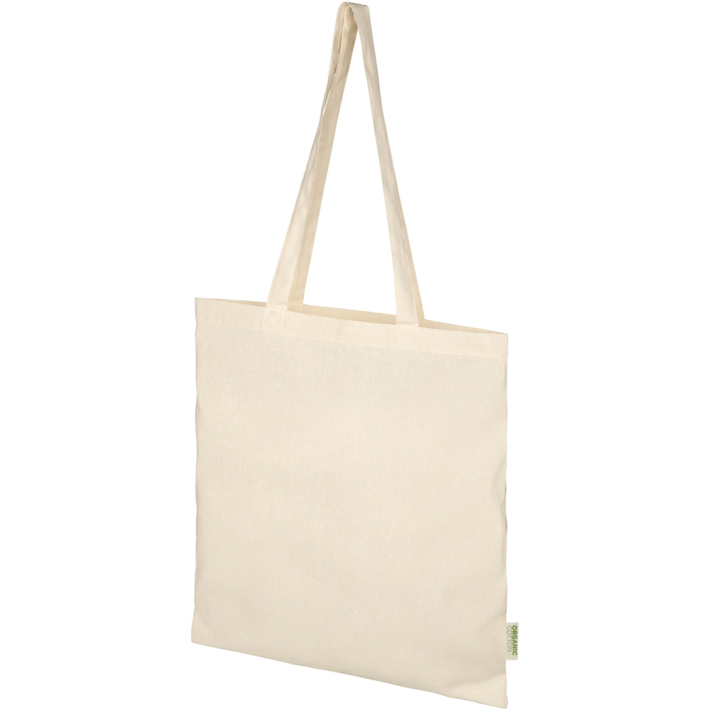 Logo trade promotional products image of: Odisha 100 g/m² OCS organic tote bag 7L
