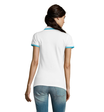 Logo trade promotional merchandise photo of: PASADENA women polo 200g