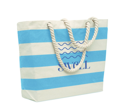 Logo trade promotional giveaways image of: Cotton beach bag 220 gr/m²
