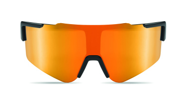 Logo trade promotional giveaway photo of: Mirrored sports sunglasses