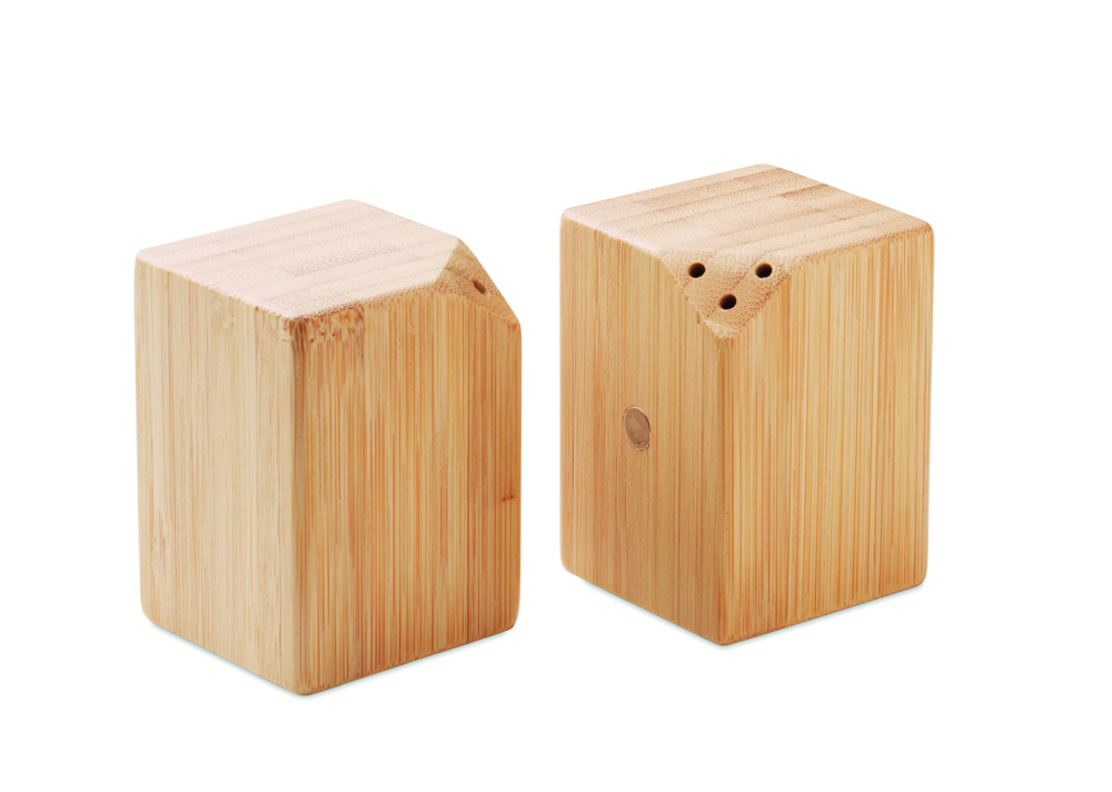 Logotrade promotional giveaway image of: Bamboo salt & pepper set