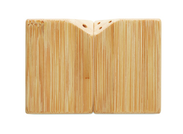 Logotrade promotional item image of: Bamboo salt & pepper set