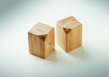 Logotrade promotional products photo of: Bamboo salt & pepper set