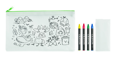 Logotrade promotional items photo of: Pencil case with 4 crayons