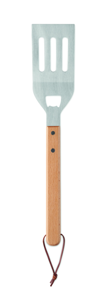 Logo trade promotional products image of: BBQ spatula in beechwood