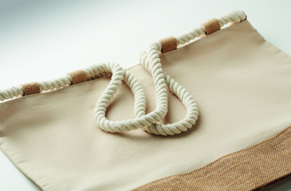 Logo trade promotional merchandise image of: Canvas beach bag