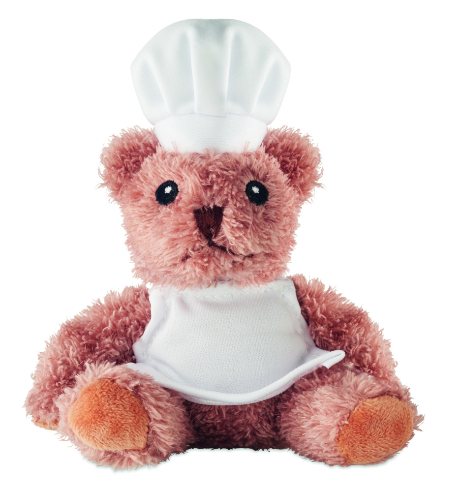 Logo trade promotional giveaway photo of: Teddy bear plush chef