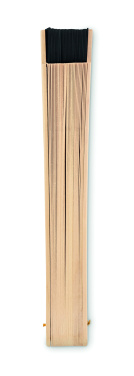 Logo trade promotional product photo of: Wooden hand fan