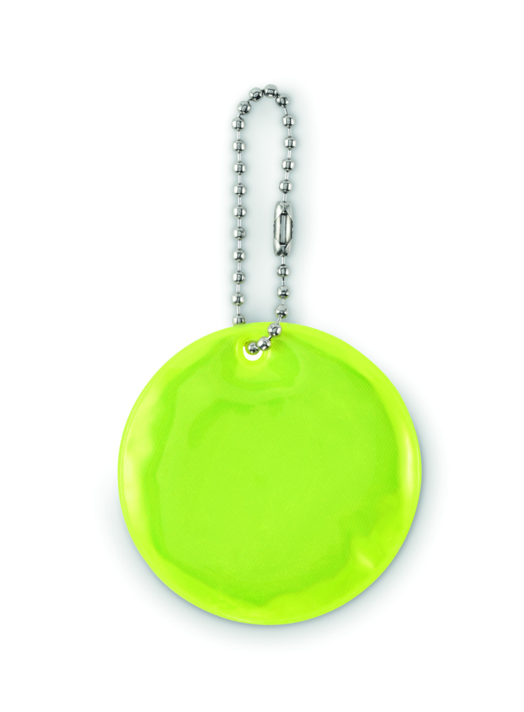 Logo trade promotional gifts image of: Round reflective keyring
