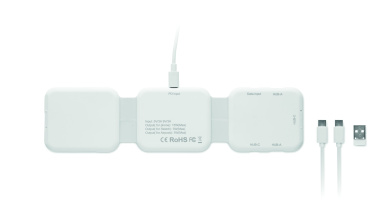 Logo trade promotional items image of: Foldable charging station