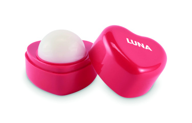 Logo trade corporate gifts image of: Heart shape vegan lip balm